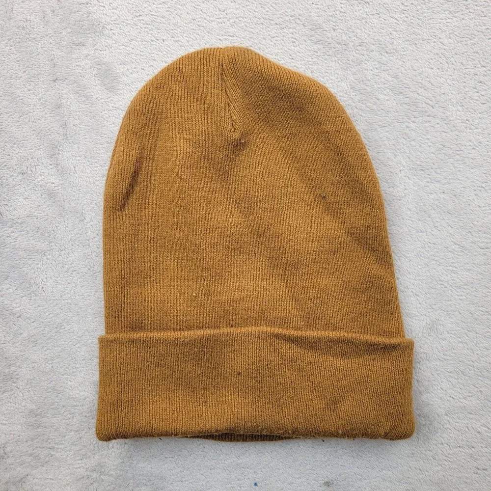 Carhartt Hat Beanie Cap Mens Unisex Acrylic Brown Winter Pull on Knit Work‎ OSFM